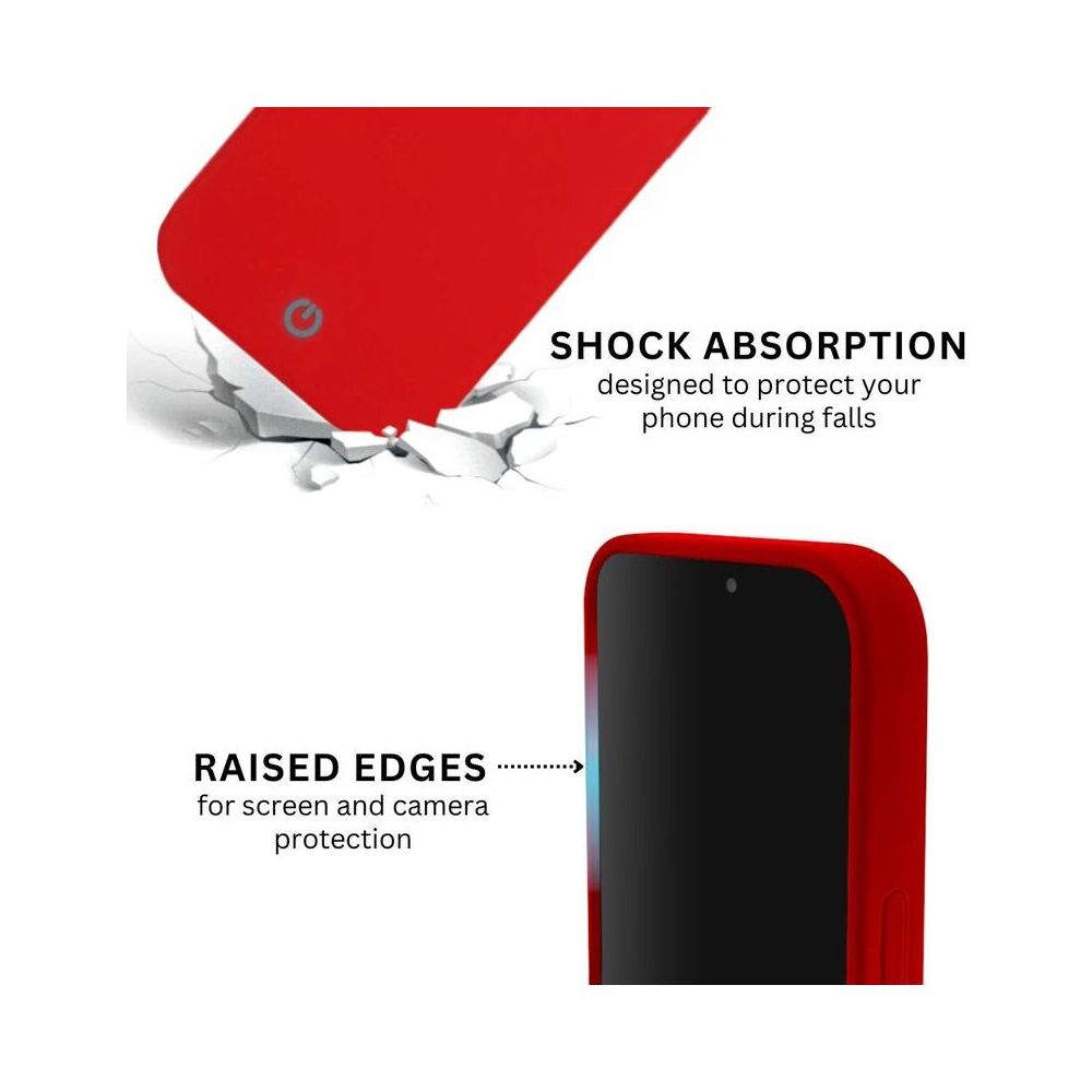 Husa de protectie CENTO Rio compatibila cu Samsung A16/A16 5G Rosu Silicon Premium Mat, Slim, Anti zgarieturi, Anti soc, cu margini ridicate pentru protectia ecranului si a camerei