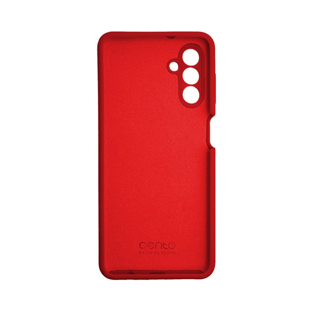 Husa de protectie CENTO Rio compatibila cu Samsung A16/A16 5G Rosu Silicon Premium Mat, Slim, Anti zgarieturi, Anti soc, cu margini ridicate pentru protectia ecranului si a camerei
