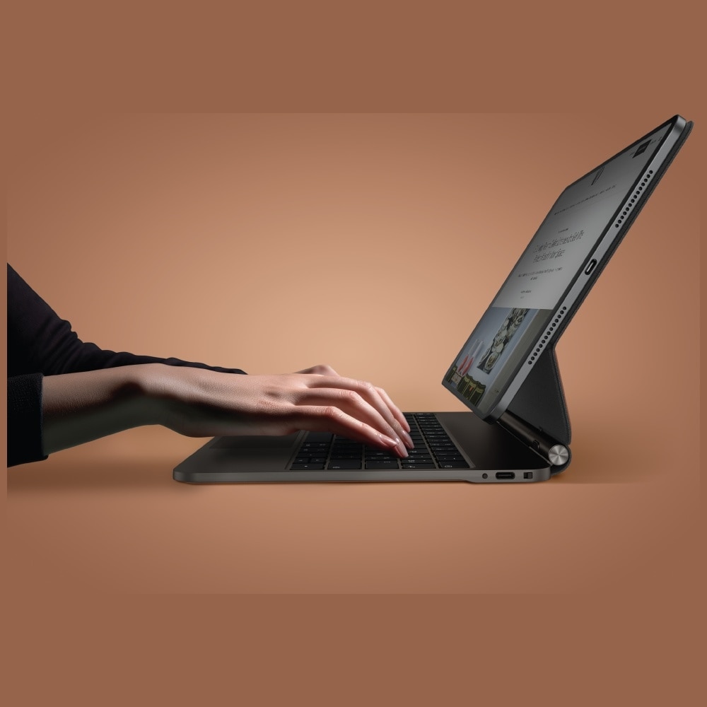 Husa Venno Pro Magnetic Smart cu tastatura pentru iPad Pro 11", caramel, 249x193x16mm