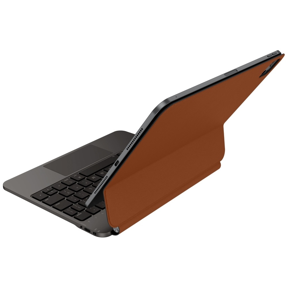 Husa Venno Pro Magnetic Smart cu tastatura pentru iPad Pro 11", caramel, 249x193x16mm