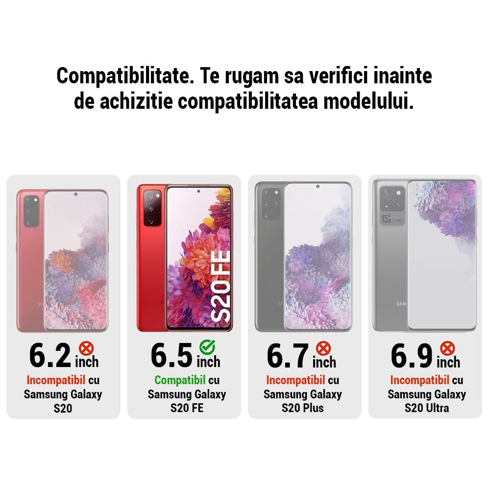 Husa din Silicon Ultra Subtire 0.5mm pentru Samsung Galaxy S20 FE, Transparenta