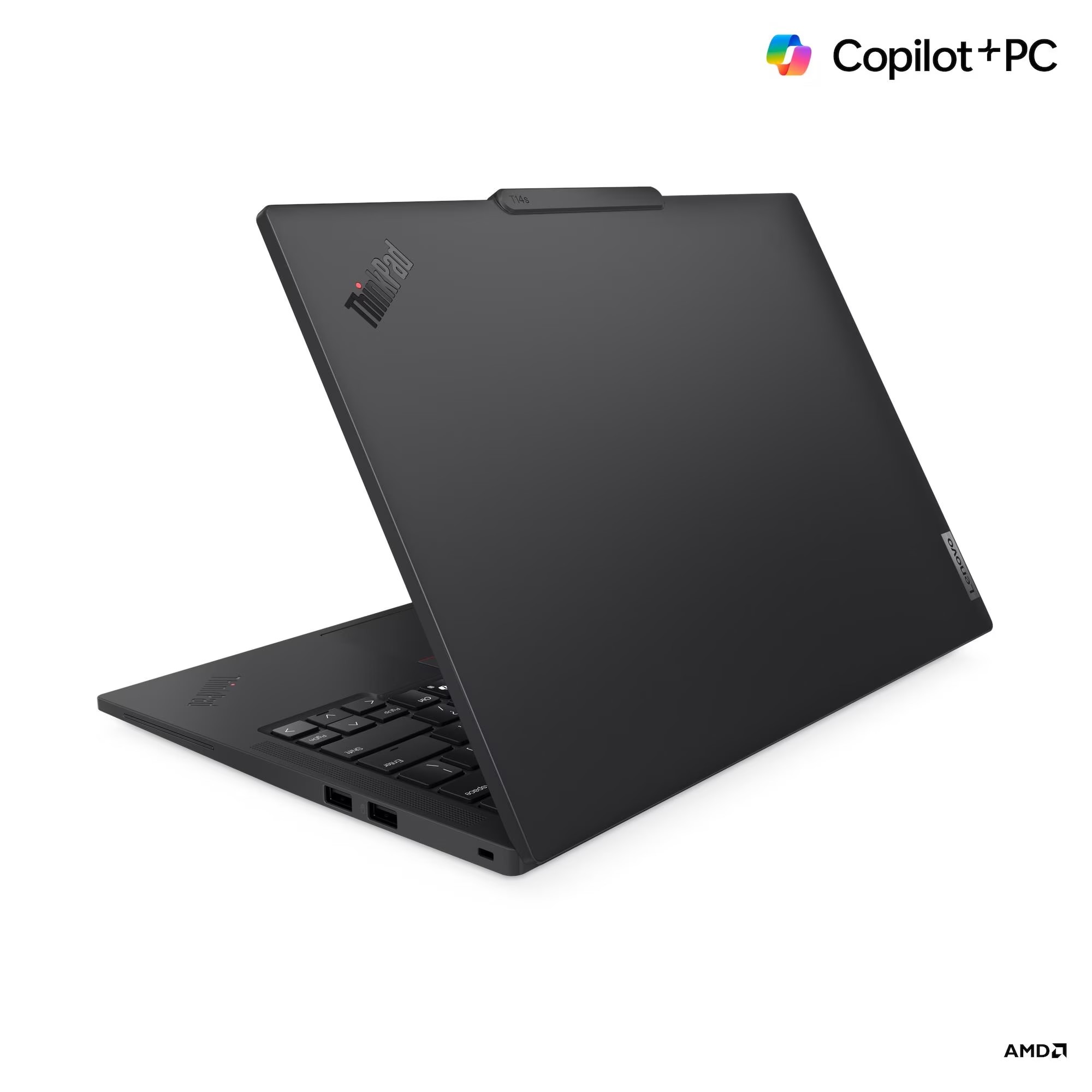 Laptop Lenovo ThinkPad T14s Gen 6 (AMD) cu procesor AMD Ryzen™ AI 7 PRO 360 pana la 5.00 GHz, 14" WUXGA IPS, Touch, 64GB RAM, 1TB SSD, AMD Radeon™ 880M Graphics, Windows® 11 Pro