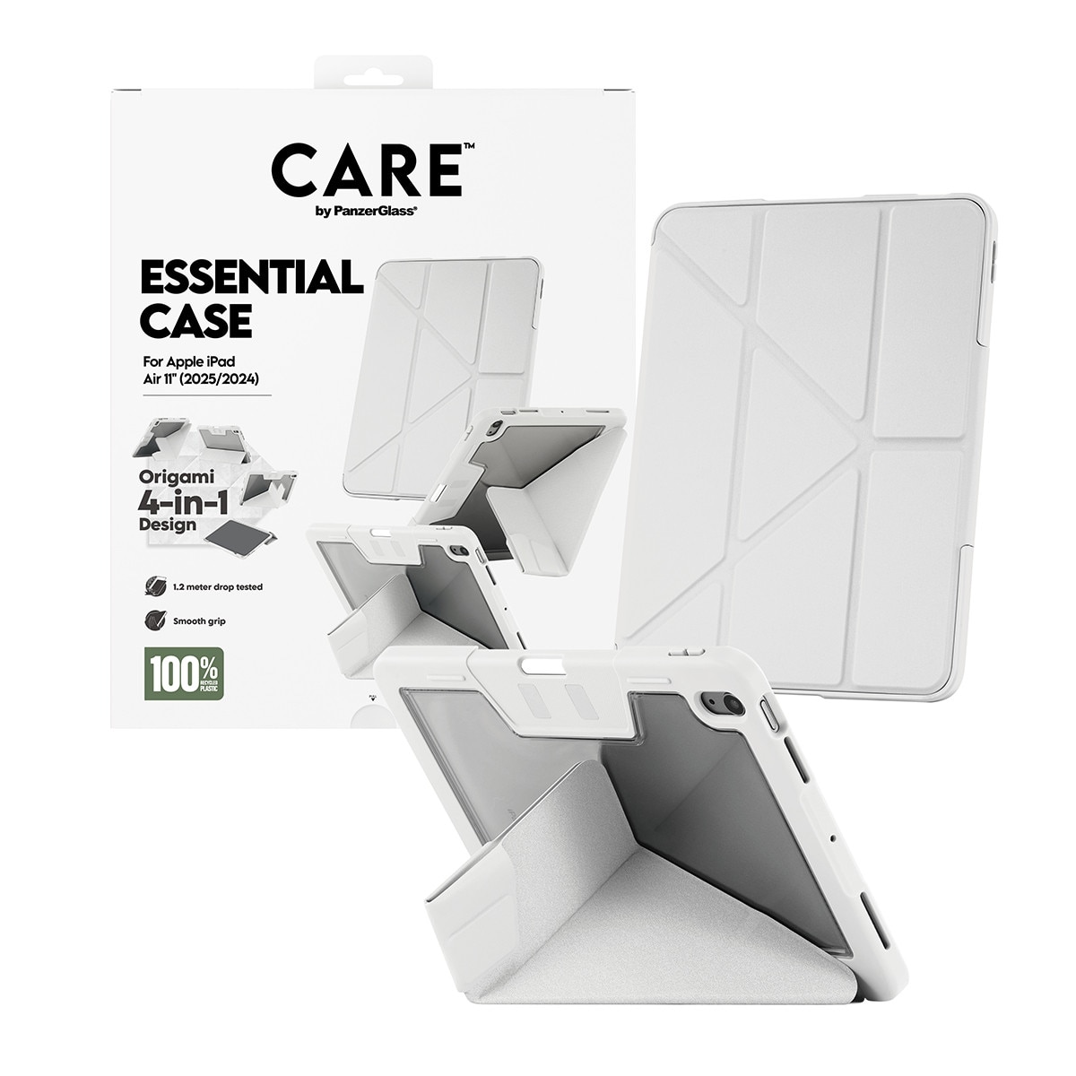 Husa CARE by PanzerGlass pentru Ipad Air 11 (2025, 2024), Y Fold, Gri deschis gri