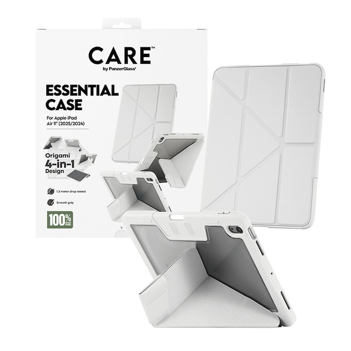 Husa CARE by PanzerGlass pentru Ipad Air 11 (2025, 2024), Y Fold, Gri deschis gri