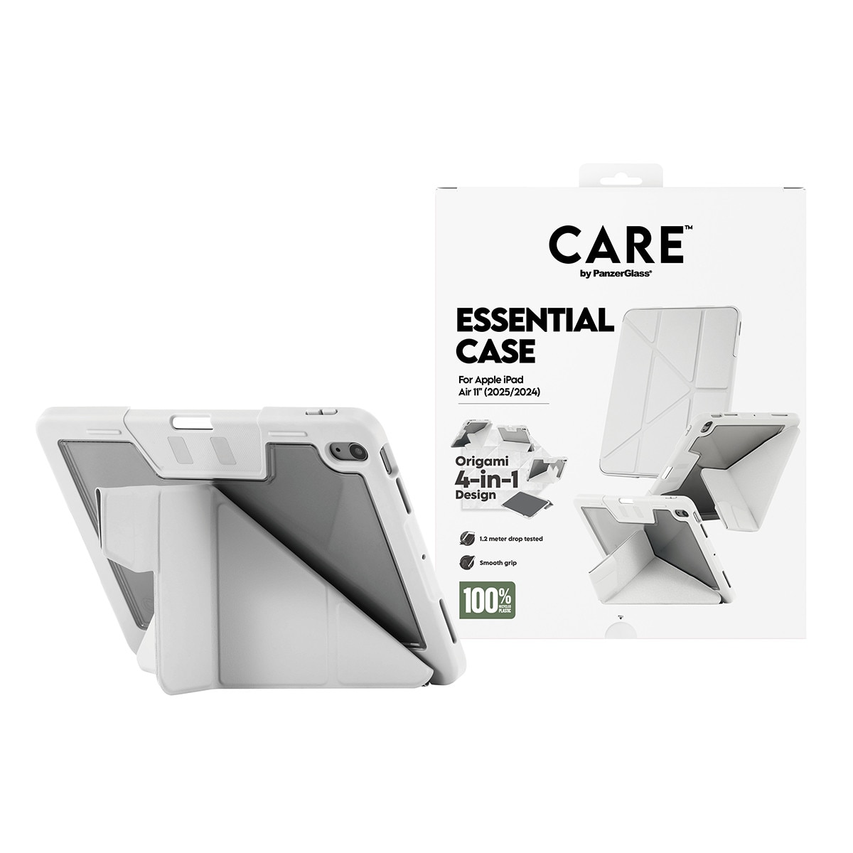Husa CARE by PanzerGlass pentru Ipad Air 11 (2025, 2024), Y Fold, Gri deschis gri