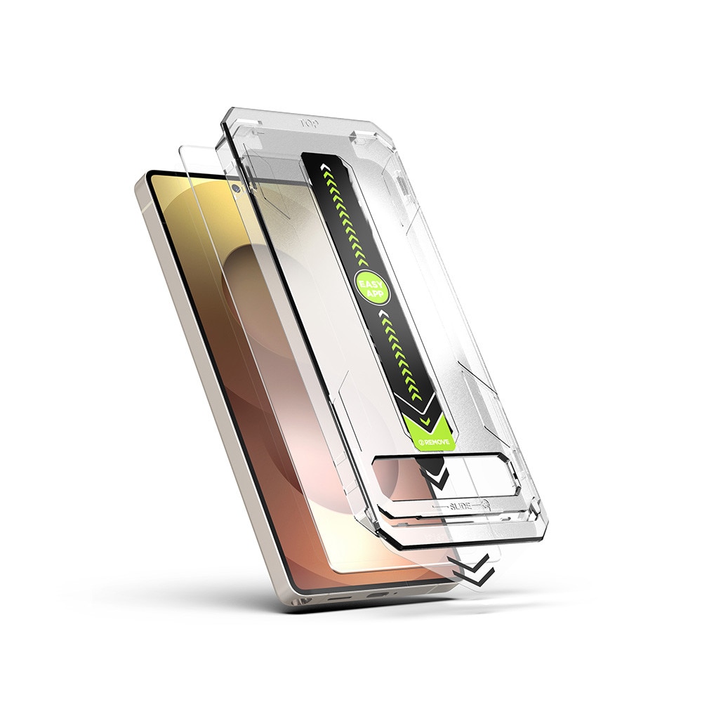 Folie sticla Premium pentru Samsung Galaxy S26 Ultra ClearShield Ultra HD, cu aplicator Easy Install+, Compatibil cu deblocarea prin amprenta, Claritate Cristalina, Anti-soc & Anti-Zgarieturi - margini negre