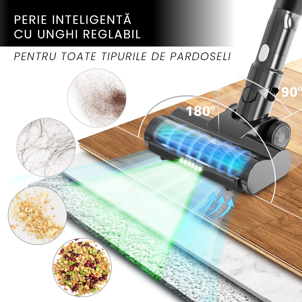 Aspirator portabil vertical fara fir Air Essence Bise PRO