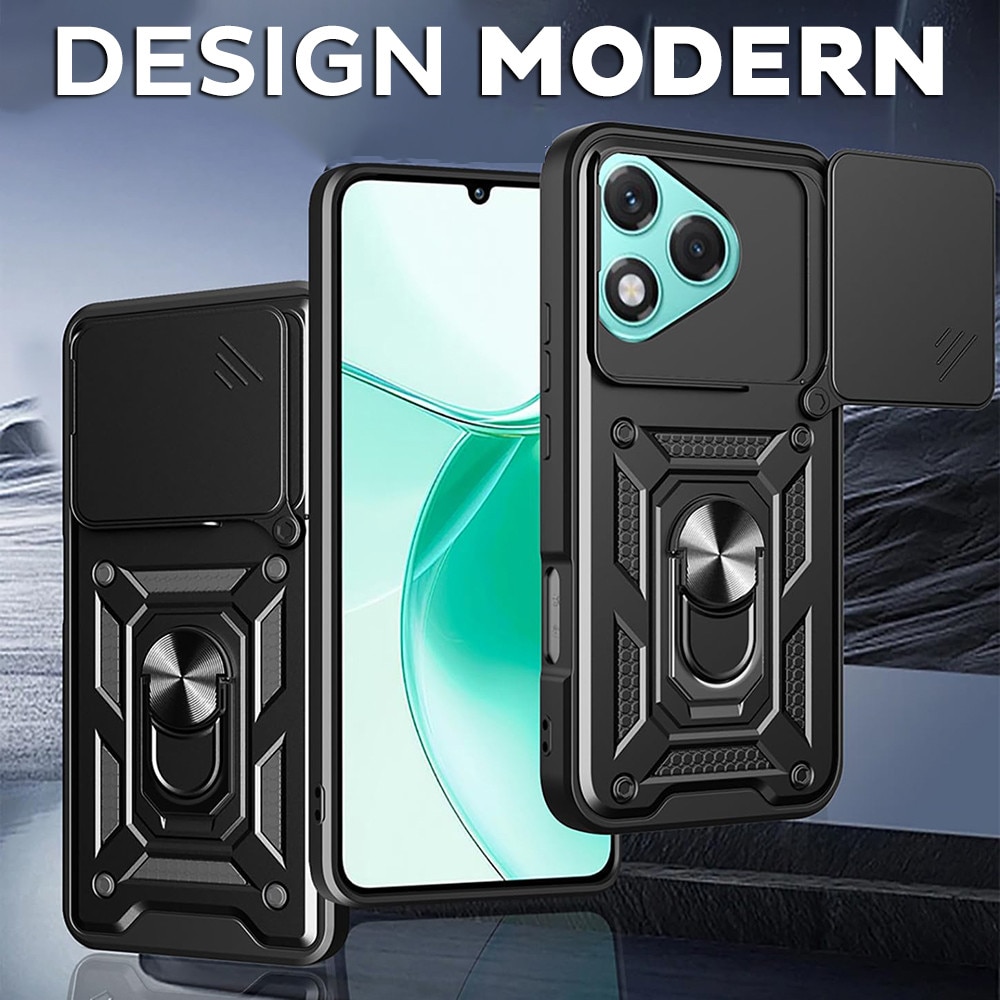 Husa pentru Honor 400 DaDen® Hybrid Armor Kickstand, Slider Camera, Antisoc, Protectie Superioara, Auriu