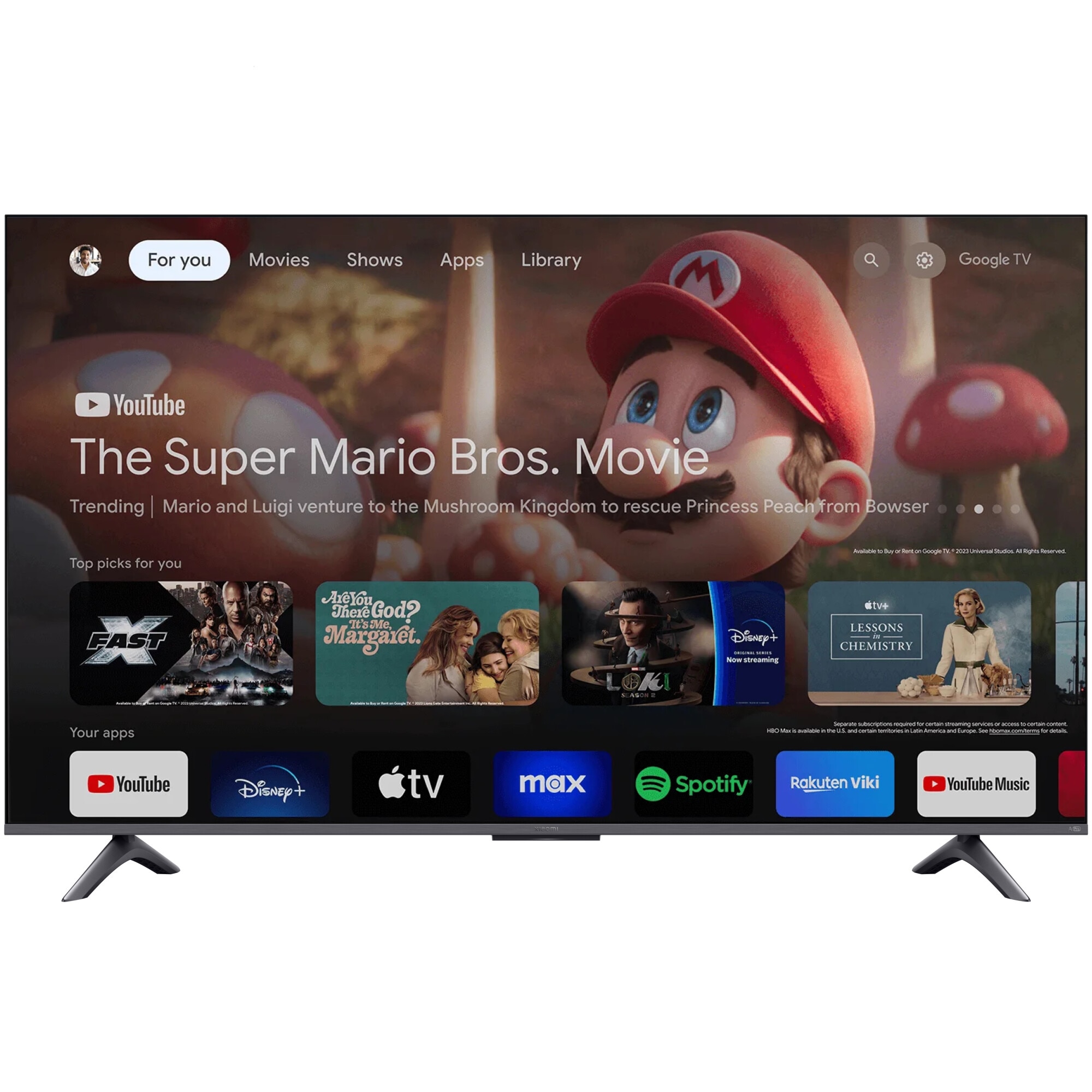 RESIGILAT: Televizor Xiaomi QLED A Pro, 139 cm, Smart Google TV, 4K Ultra HD, Clasa F ( Model 2024 )