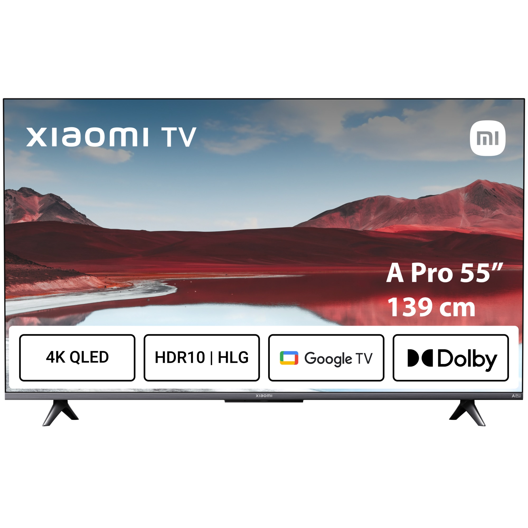 RESIGILAT: Televizor Xiaomi QLED A Pro, 139 cm, Smart Google TV, 4K Ultra HD, Clasa F ( Model 2024 )