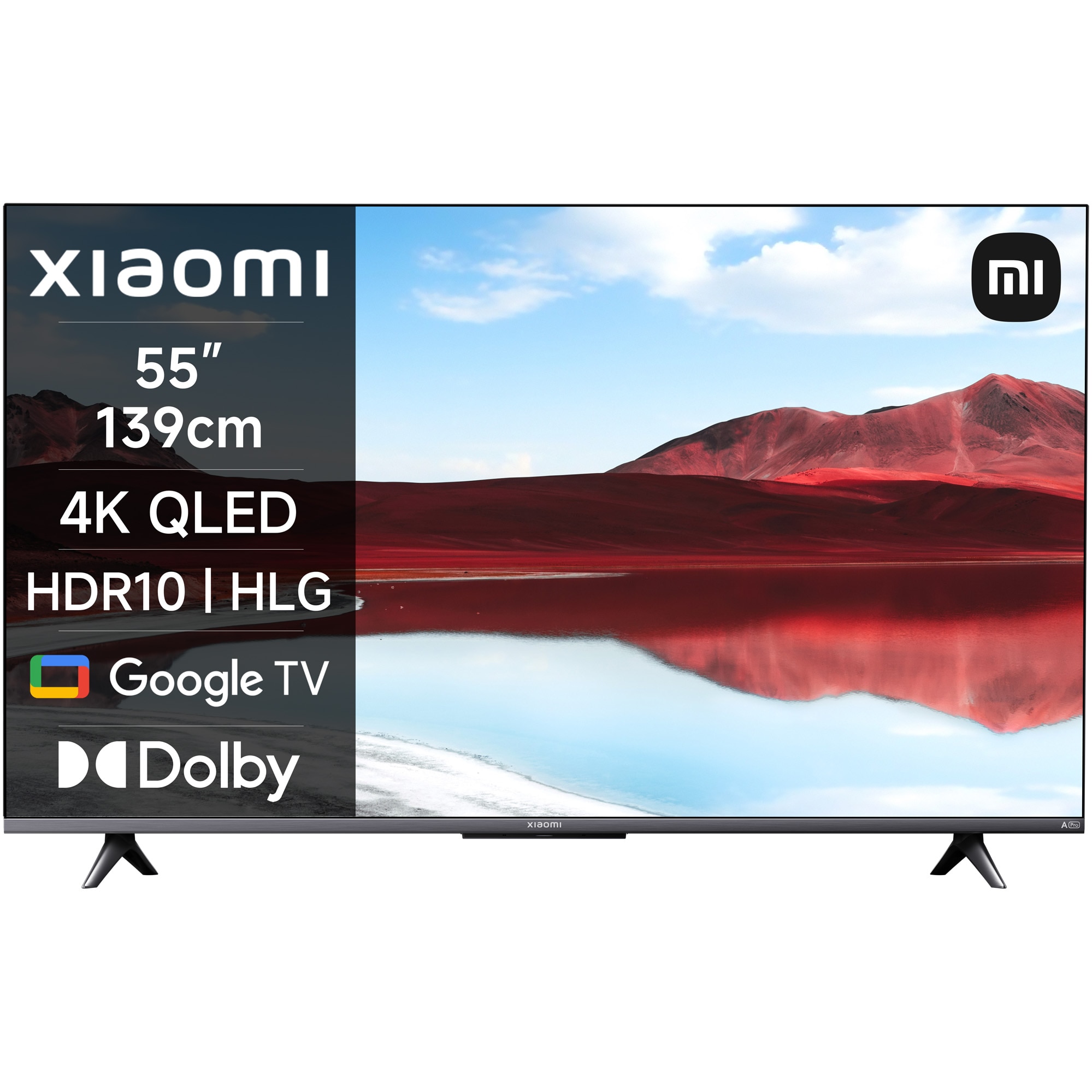 RESIGILAT: Televizor Xiaomi QLED A Pro, 139 cm, Smart Google TV, 4K Ultra HD, Clasa F ( Model 2024 )