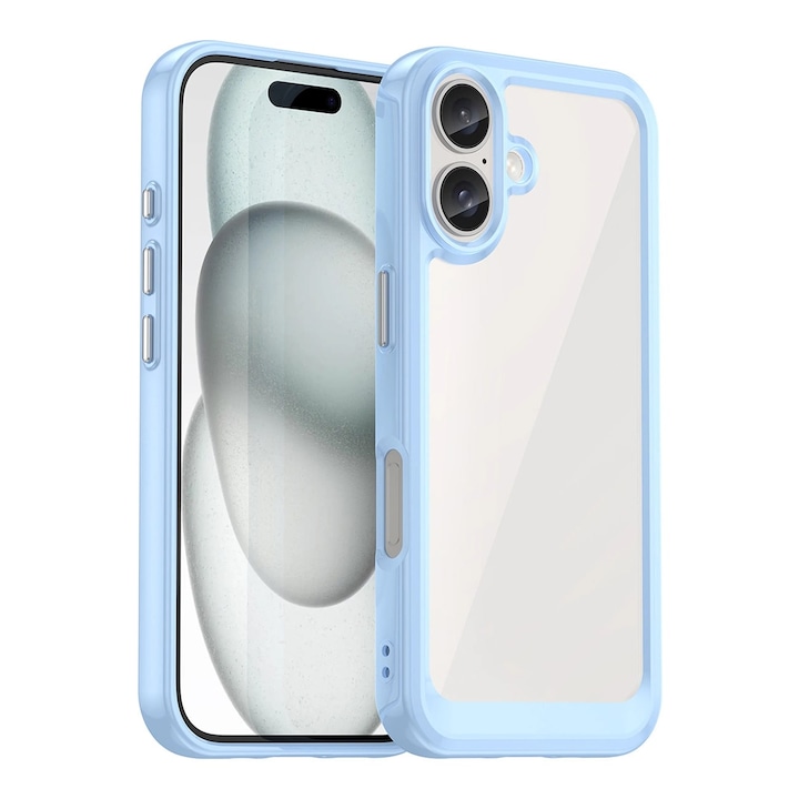 Carcasa Outer Space compatibila cu iPhone 16 Plus Blue