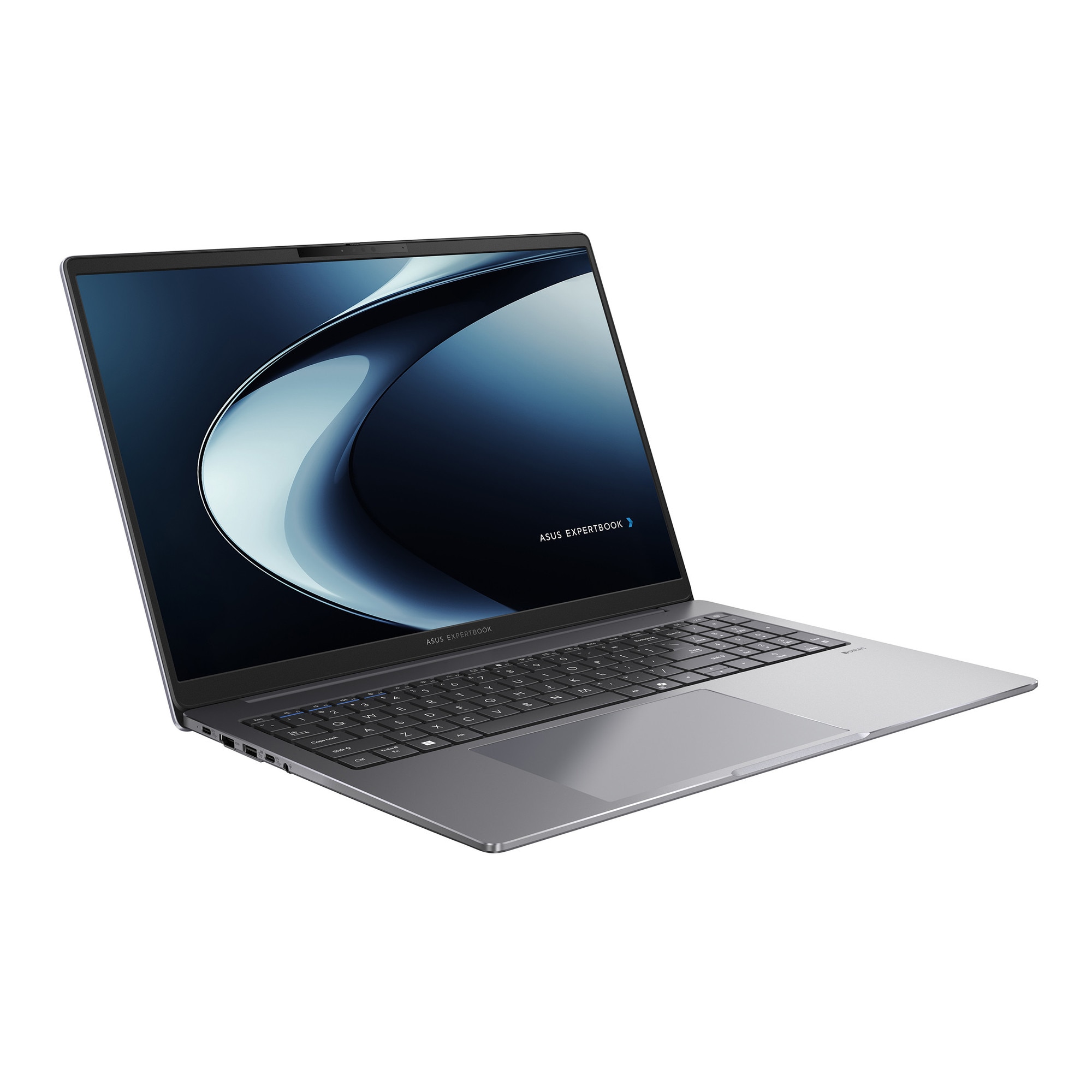 Laptop ASUS ExpertBook P3 PM3606CKA cu procesor AMD Ryzen™AI 5 330 pana la 4.5GHz, 16'', WUXGA, 16GB DDR5 RAM, 512GB SSD, AMD Radeon™ Graphics, Windows 11 Pro, Misty Grey