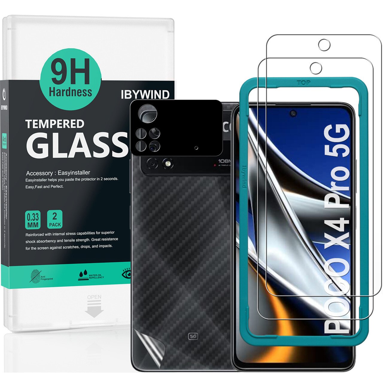 Folie protectie telefon, Ibywind, Compatibil cu Xiaomi Poco X4 Pro 5G