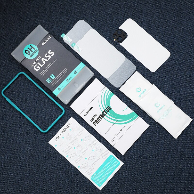 Folie Sticla Ibywind pentru iPhone 14 5G, Pachet 2, Sticla Securizata, protectie pentru obiectiv, Montaj Usor, Duritate Militara, Ultra HD, Anti Zgarieturi, Anti Socuri