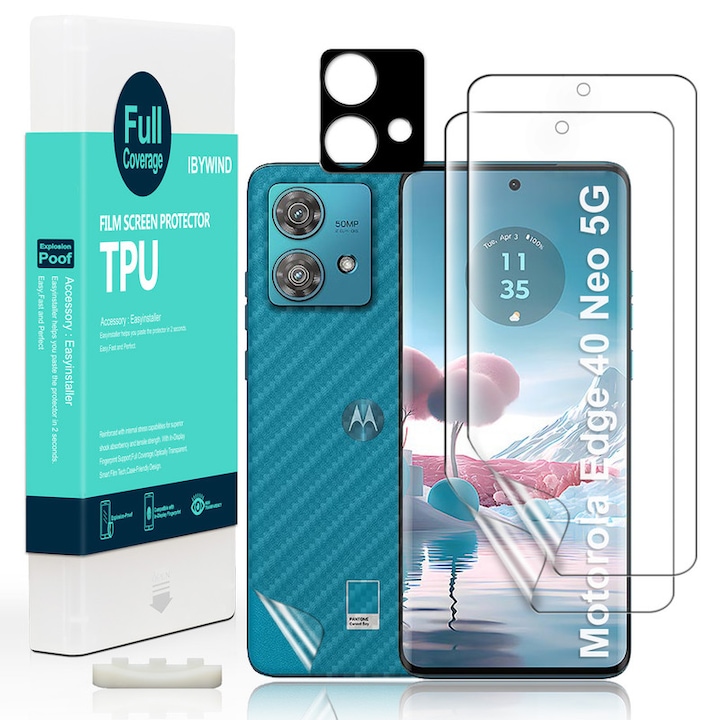Folie Sticla Ibywind pentru Motorola Edge 40 Neo 5G, Pachet 2, TPU