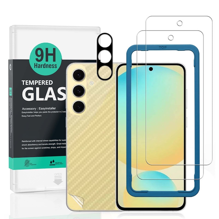 Folie Sticla Ibywind pentru Samsung Galaxy S25 5G, Pachet 2, Sticla Securizata, protectie pentru obiectiv, Montaj Usor, Duritate Militara, Ultra HD, Anti Zgarieturi, Anti Socuri