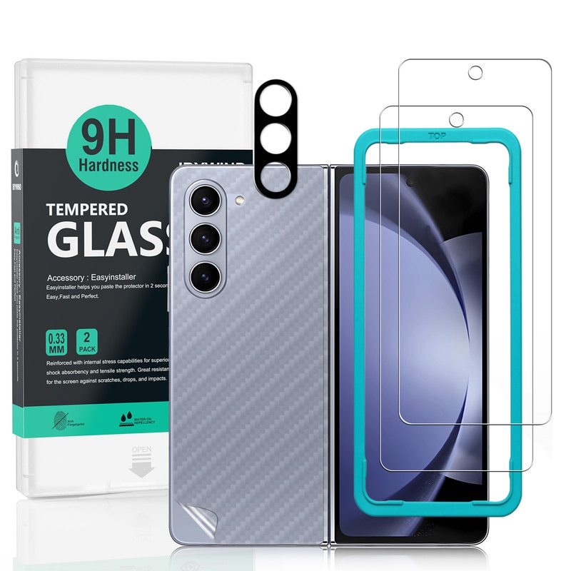 Folie Sticla Ibywind pentru Samsung Galaxy Z Fold6 5G, Pachet 2, Sticla Securizata, protectie pentru obiectiv, Montaj Usor, Duritate Militara, Ultra HD, Anti Zgarieturi, Anti Socuri