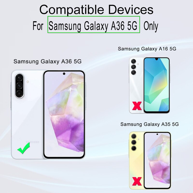 Folie Sticla Ibywind pentru Samsung Galaxy A36 5G, Pachet 2, Sticla Securizata, protectie pentru obiectiv, Montaj Usor, Duritate Militara, Ultra HD, Anti Zgarieturi, Anti Socuri