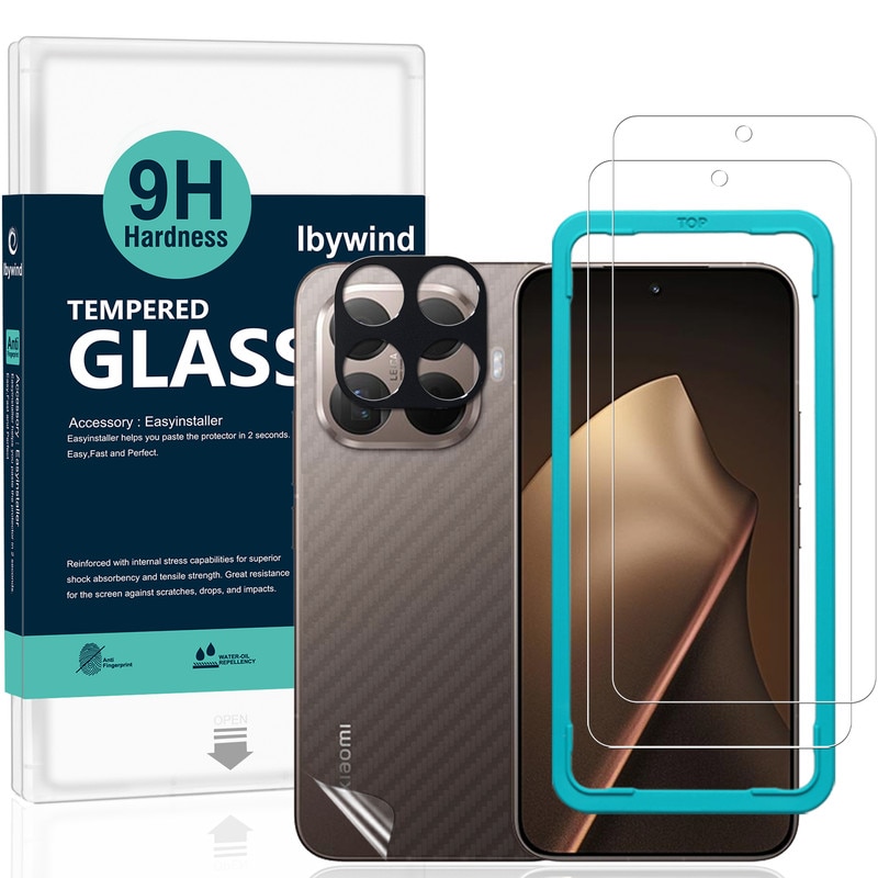 Folie Sticla Ibywind pentru Xiaomi 15T Pro 5G, Pachet 2, Sticla Securizata, protectie pentru obiectiv, Montaj Usor, Duritate Militara, Ultra HD, Anti Zgarieturi, Anti Socuri