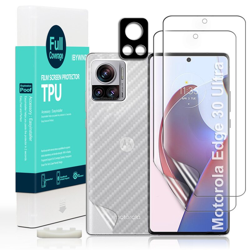 Folie Sticla Ibywind pentru Motorola Edge 30 Ultra 5G, Pachet 2, TPU, protectie pentru obiectiv, Montaj Usor, Ultra HD, Anti Zgarieturi, Anti Socuri