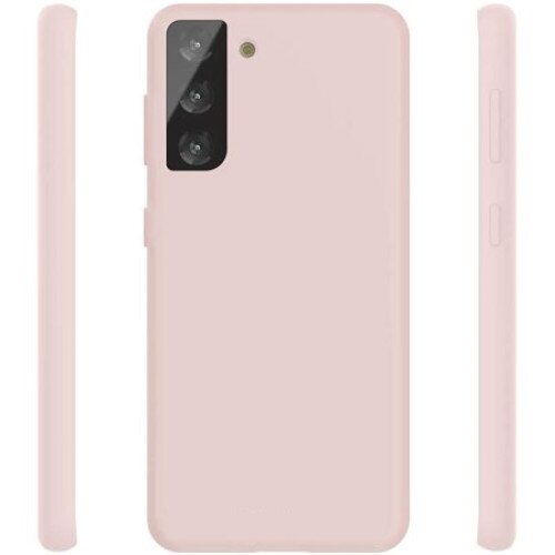 Husa protectie compatibila cu Samsung Galaxy S22, silicon Dusty Roz, slim, cu interior de catifea, protectie camera, PlanetPhone
