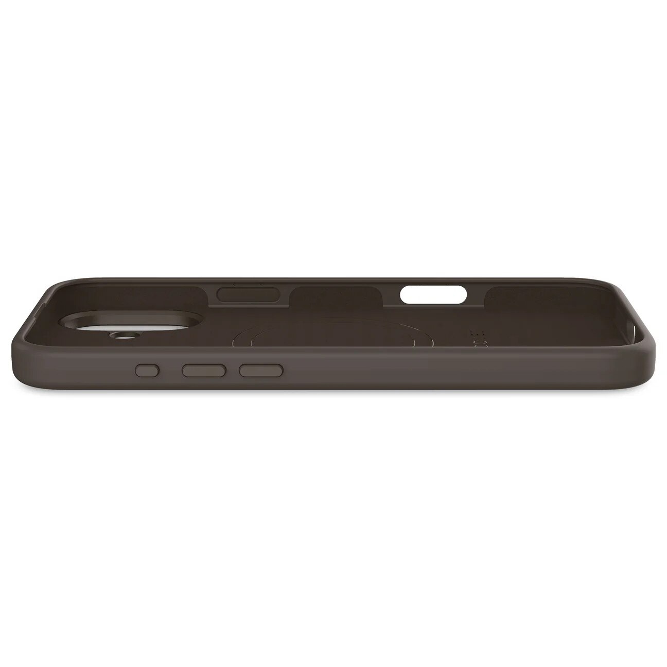 Husa din silicon Decoded compatibila MagSafe pentru iPhone 16 Plus | Phantom Black