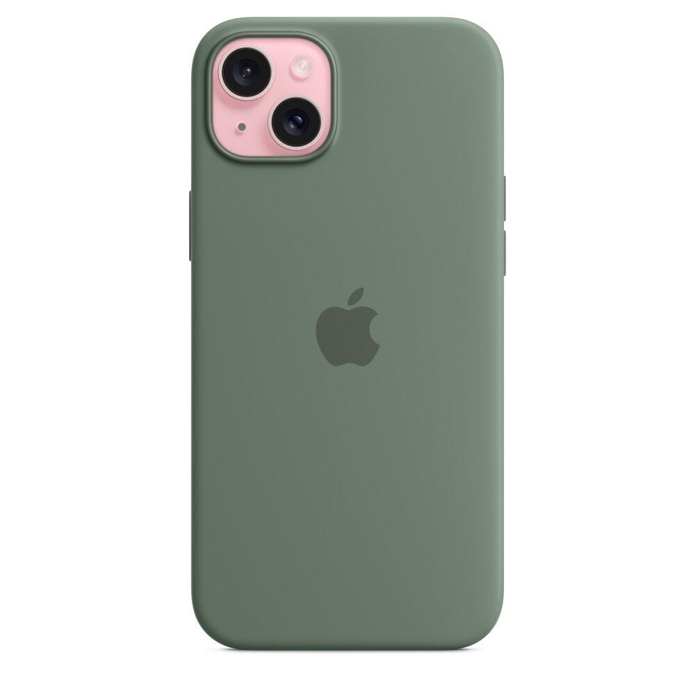 Husa de protectie Apple Silicone Case with MagSafe pentru iPhone 15 Plus, Cypress