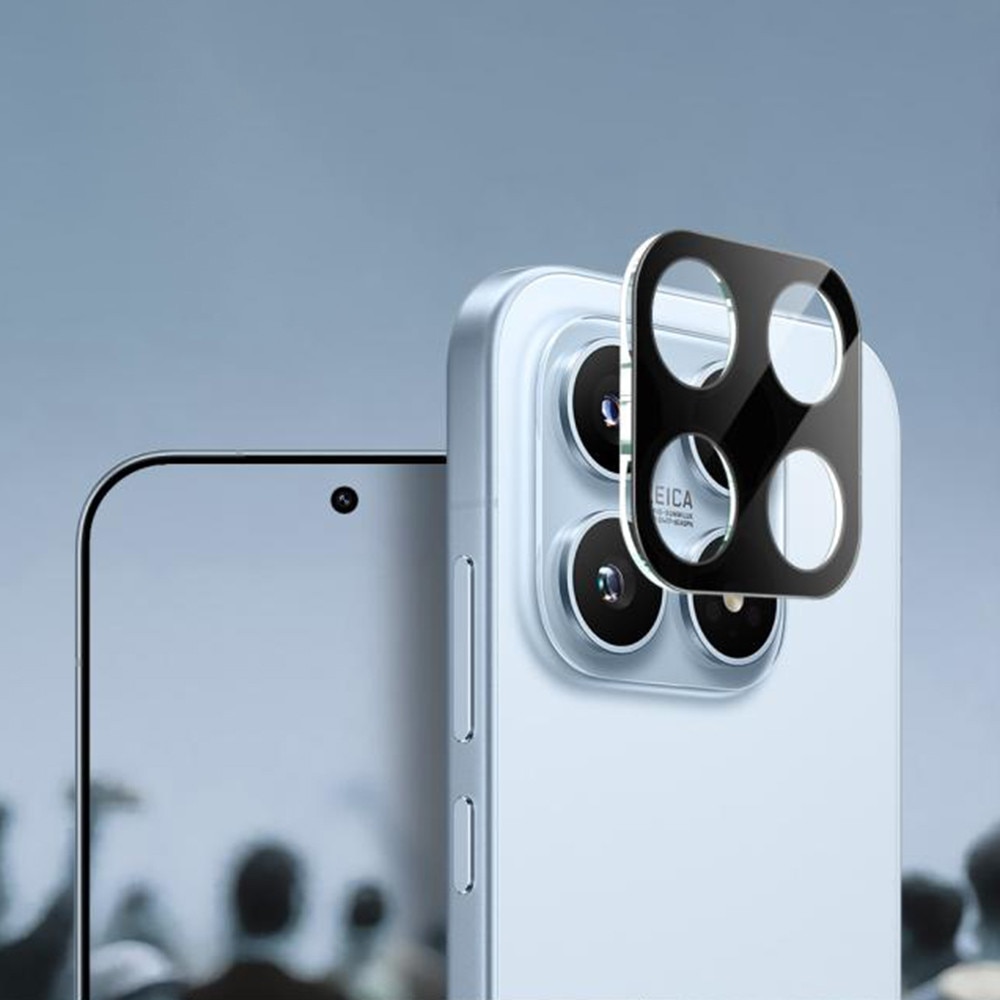 Folie de protectie camera pentru Xiaomi 17 din sticla securizata, Full Cover, Rezistenta 9H, Anti-Zgarieturi, montare usoara - negru
