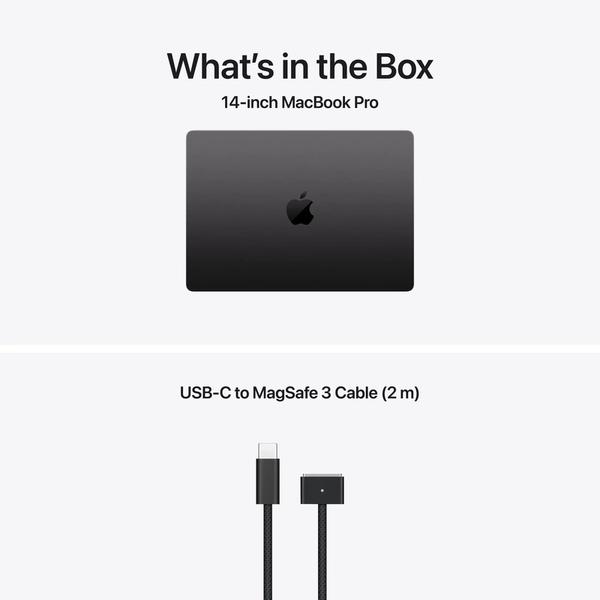 Nou! Laptop Apple MacBook Pro 14 (Procesor Apple M5 Pro (15-core CPU / 16-core GPU) 14.2" Liquid Retina XDR, 24GB, 2TB SSD, Mac OS, Layout INT, Negru)