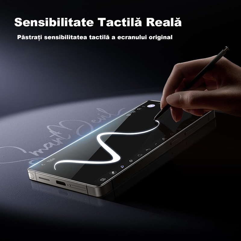 Set de 2 Folie protectie pentru Samsung S25 Plus, MOGU®, sticla temperata, tehnologie automata de eliminare a prafului, advanced touch sensitivity, Full Cover, Anti Zgarieturi, Ultra HD, anti-amprente, Transparenta