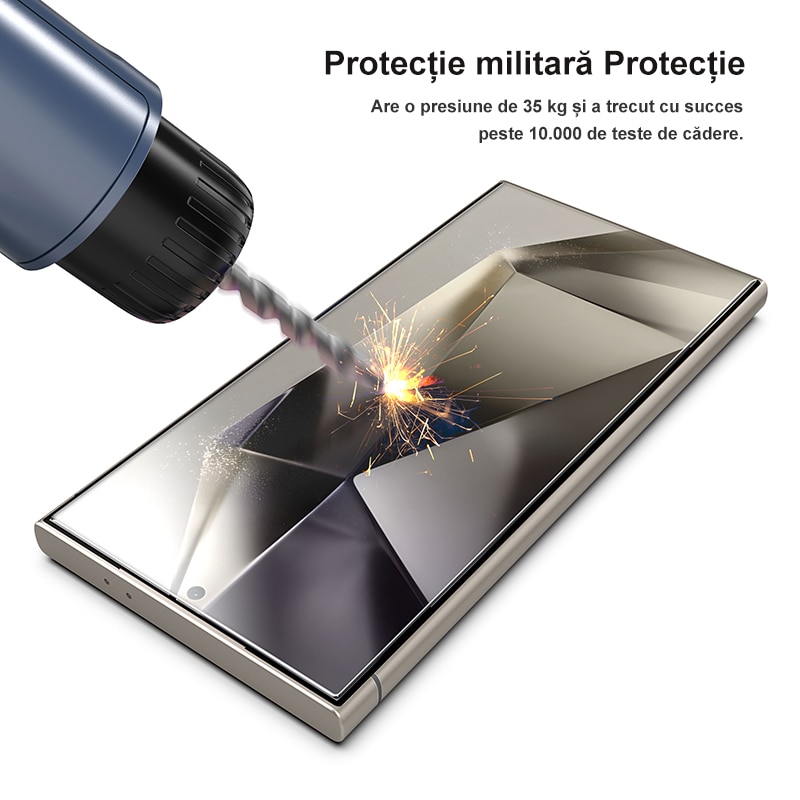 Set de 2 Folie protectie pentru Samsung S25 Plus, MOGU®, sticla temperata, tehnologie automata de eliminare a prafului, advanced touch sensitivity, Full Cover, Anti Zgarieturi, Ultra HD, anti-amprente, Transparenta
