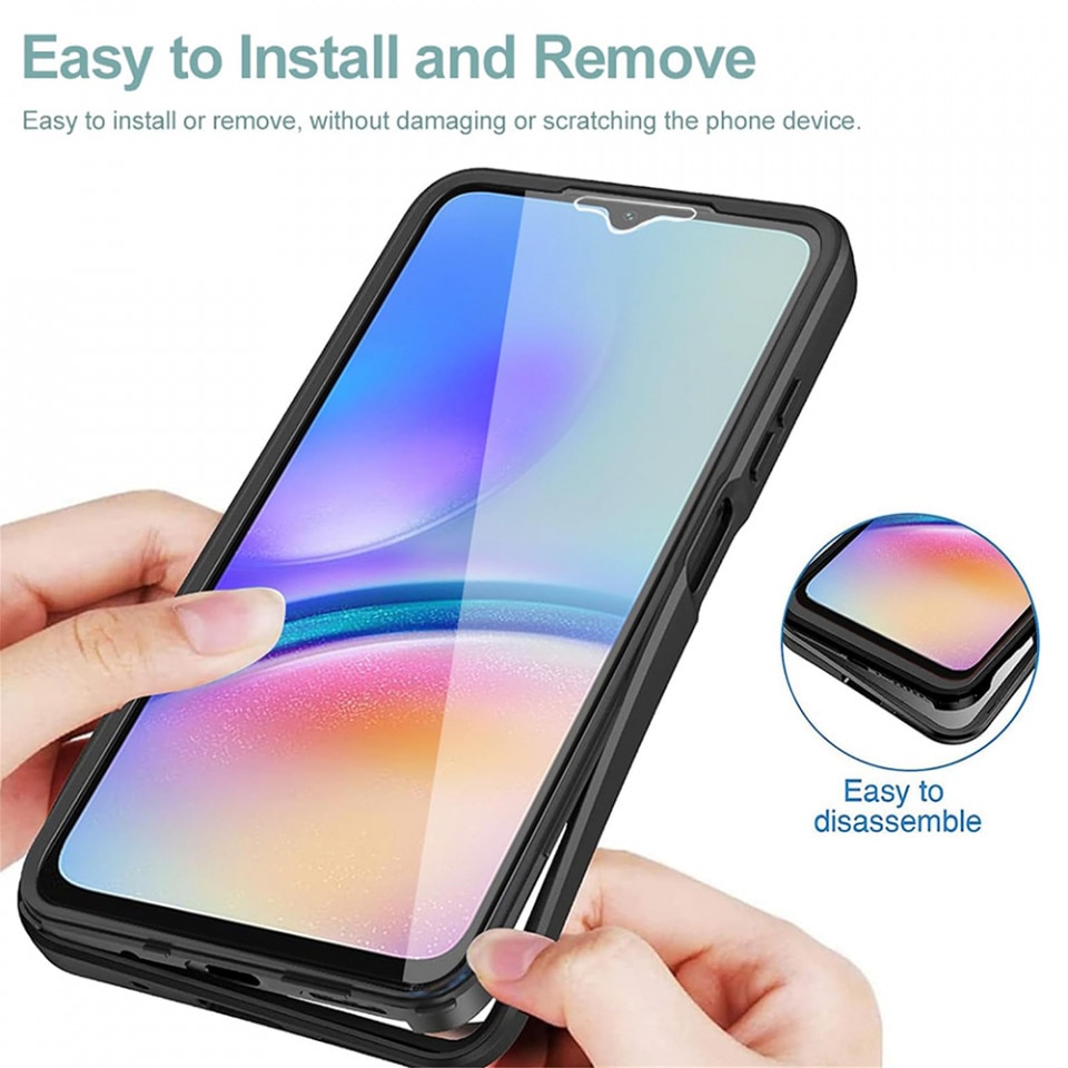 [Pachet 360°] Husa + Folie pentru Samsung Galaxy A25 5G, SKDR ColorShield 360° - Mov