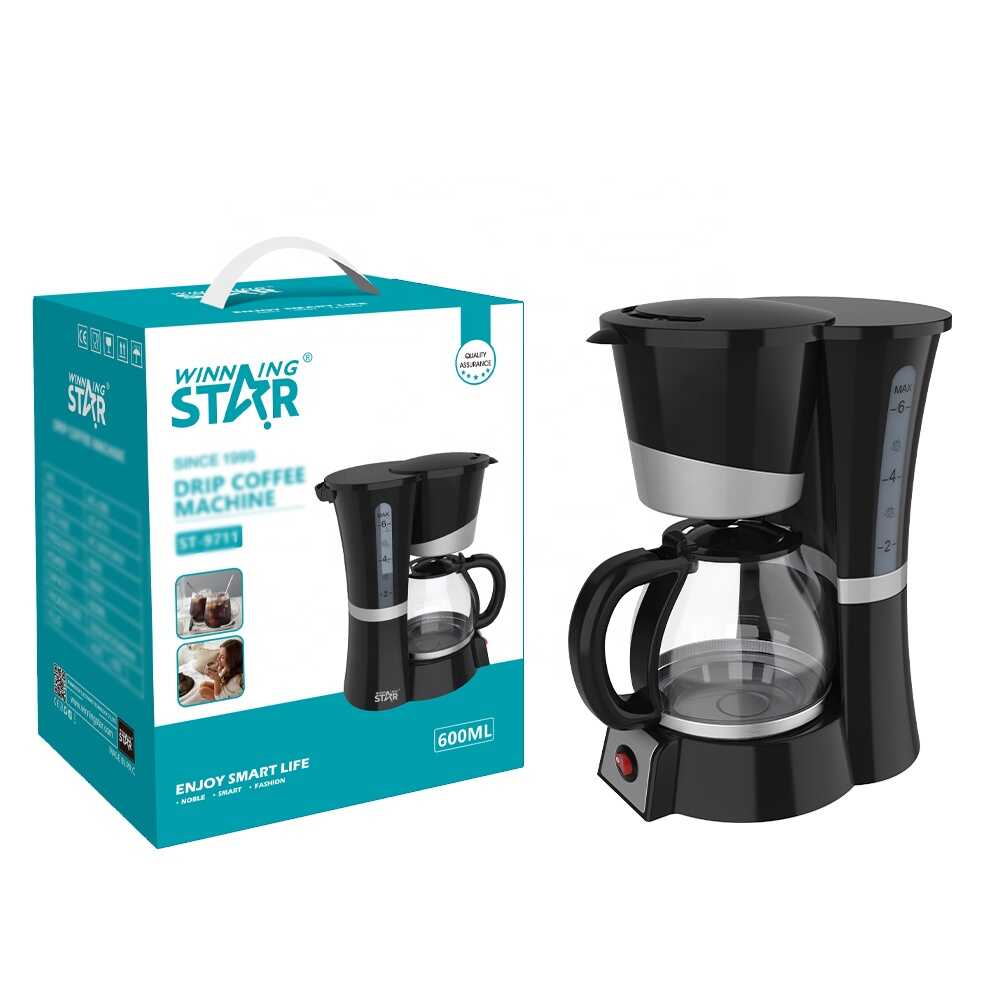 Cafetieră și Ceainic prin Picurare, WINNING STAR ST-9711 600ml, Negru