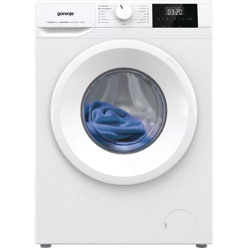 Masina de spalat rufe Gorenje WNGPI72SBS, Slim, 7kg, 1200 rpm, Clasa B, Alba