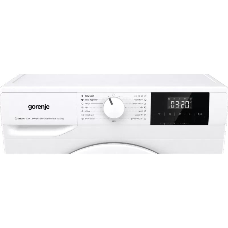 Masina de spalat rufe Gorenje WNGPI72SBS, Slim, 7kg, 1200 rpm, Clasa B, Alba