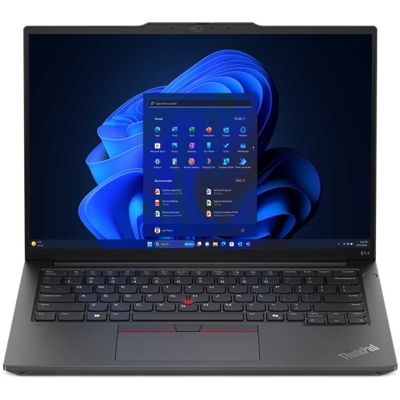 Laptop Lenovo ThinkPad E14 Gen 6 cu procesor Intel® Core™ Ultra 7 155H pana la 4.8GHz, 14", WUXGA, IPS, 32GB DDR5, 1TB SSD, Intel® Arc™ Graphics, Windows 11 Pro, Black, 3y Courier or Carry-in