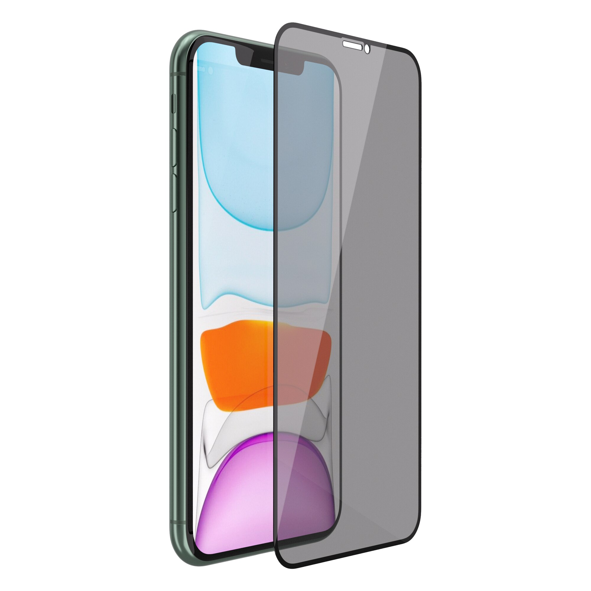 Folie de protectie 3D Privacy din sticla NEXT ONE pentru iPhone 11