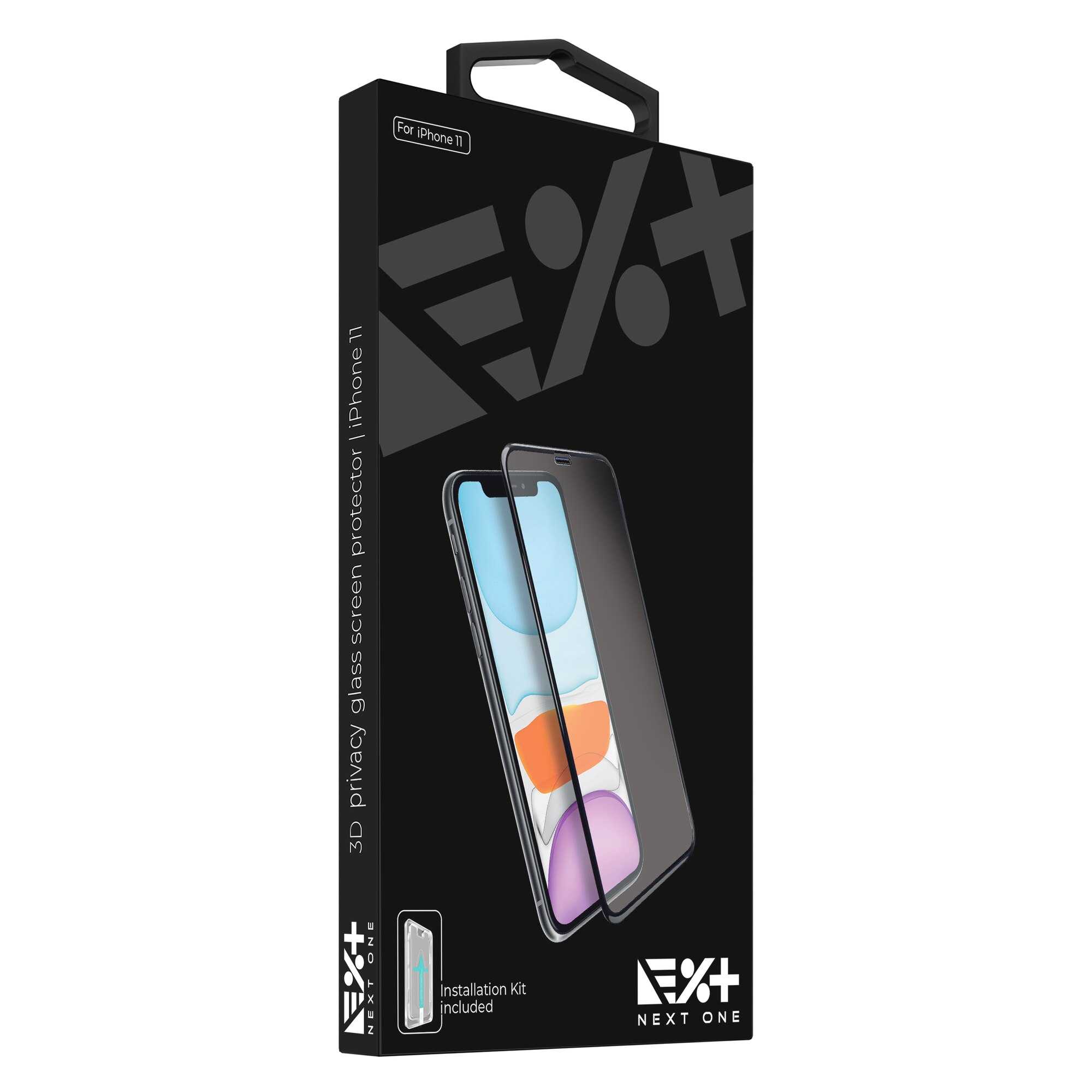 Folie de protectie 3D Privacy din sticla NEXT ONE pentru iPhone 11