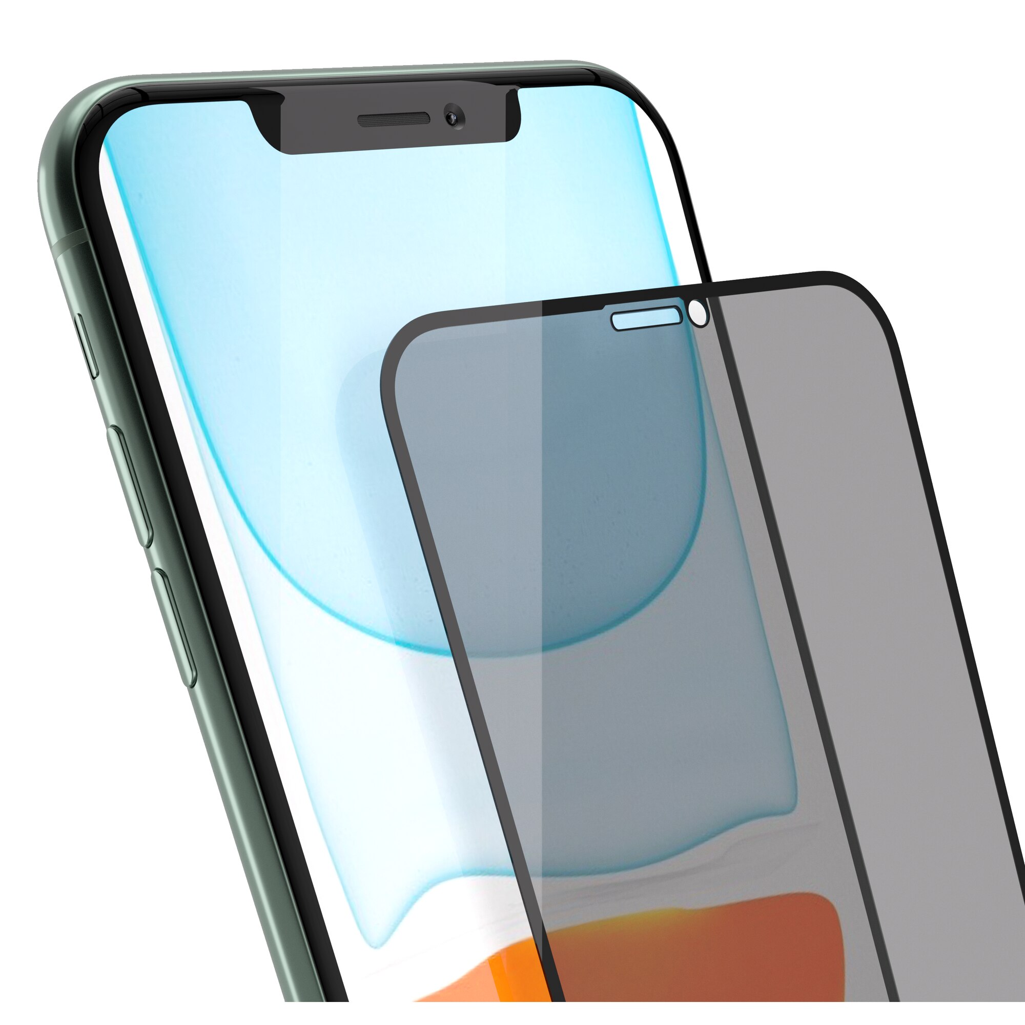 Folie de protectie 3D Privacy din sticla NEXT ONE pentru iPhone 11