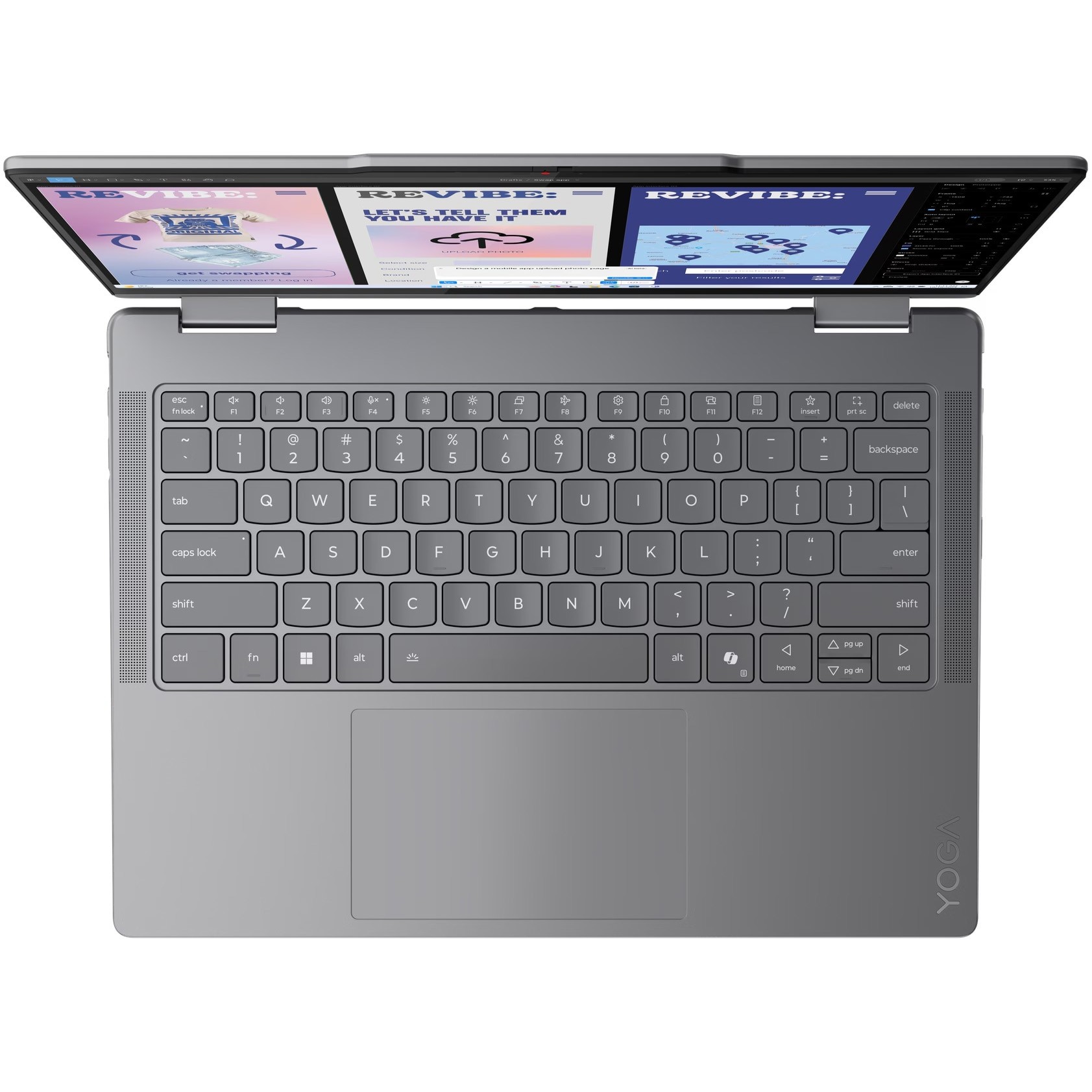 Laptop Lenovo Yoga 7 2-in-1 14ILL10 cu procesor Intel® Core Ultra 7 256V pana la 4.8GHz, 14" WUXGA, OLED, Touch, 16GB LPDDR5x RAM, 1TB SSD, Intel® Arc™ Graphics, Windows 11 Pro, Luna Grey, 3y on-site Premium Care