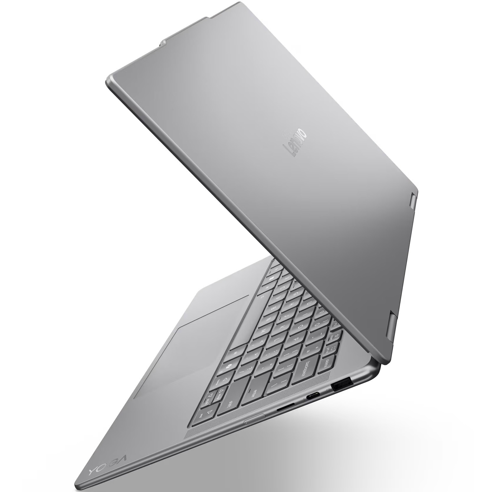 Laptop Lenovo Yoga 7 2-in-1 14ILL10 cu procesor Intel® Core Ultra 7 256V pana la 4.8GHz, 14" WUXGA, OLED, Touch, 16GB LPDDR5x RAM, 1TB SSD, Intel® Arc™ Graphics, Windows 11 Pro, Luna Grey, 3y on-site Premium Care