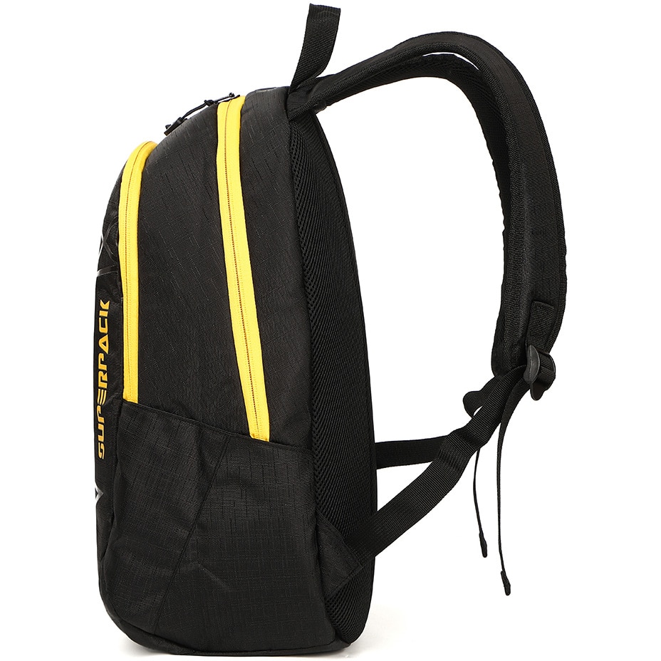 Rucsac Joy, Iggy, 2 compartimente, 2 buzunare laterale, nylon, waterproof, 45x29x22.5cm, negru
