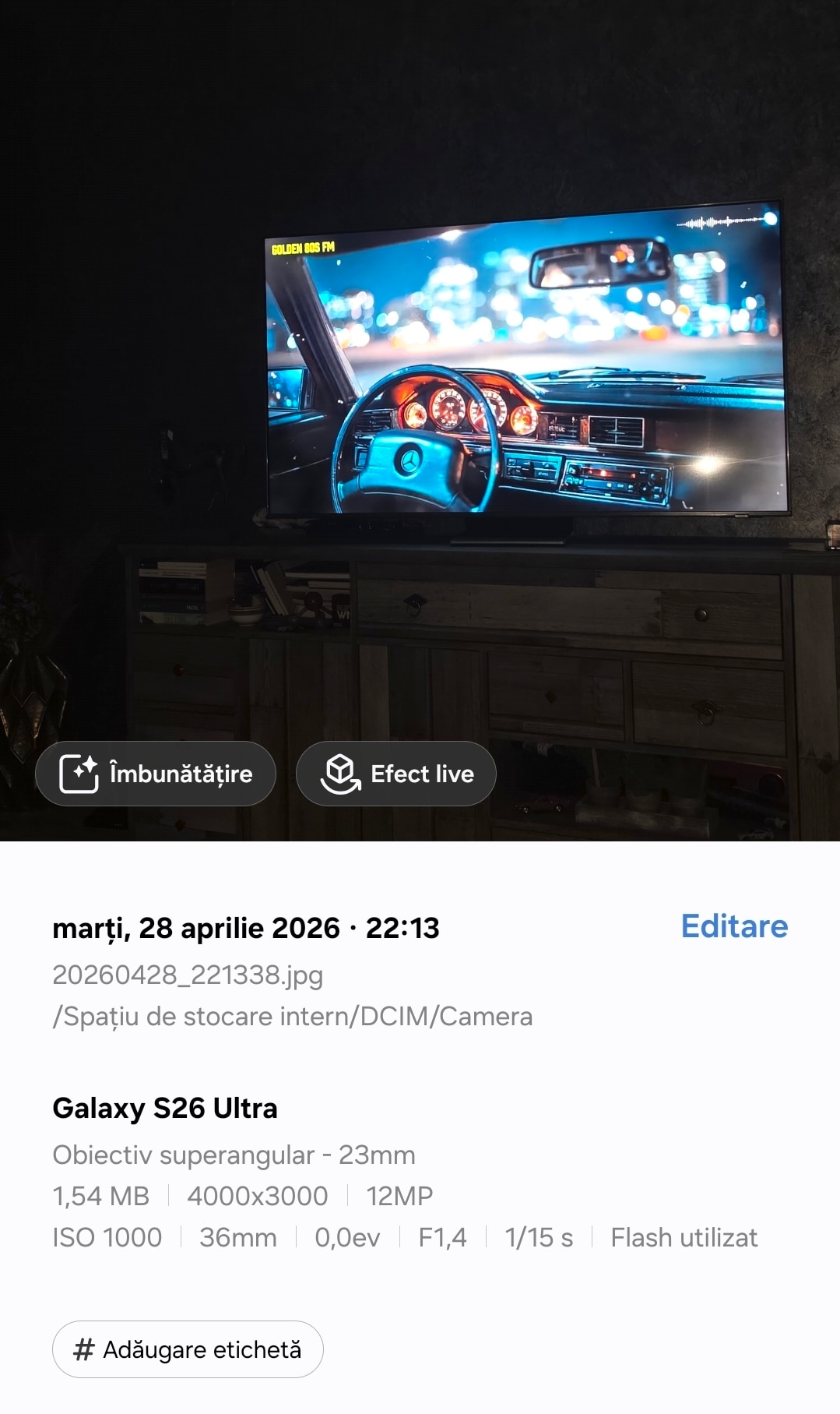 Telefon mobil Samsung Galaxy S26 Ultra, 16GB RAM, 1TB, 5G, Silver Shadow