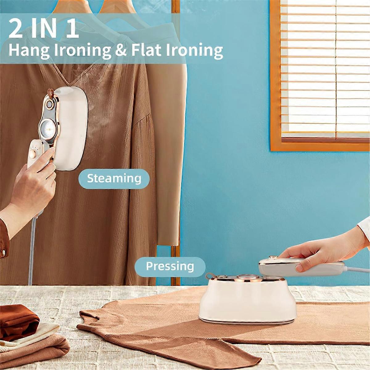 Fier de calcat portabil 2 in 1, 1250W, abur continuu, design pliabil, culoare: prezentata, tip priza: EU