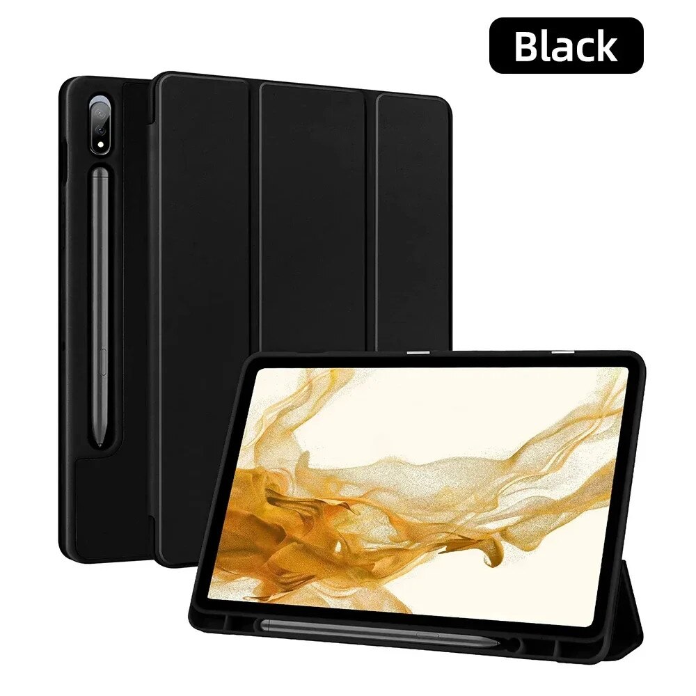 Husa tableta, Tab S9 Ultra, neagra, 14.6in, set de protectie socuri si anti-praf