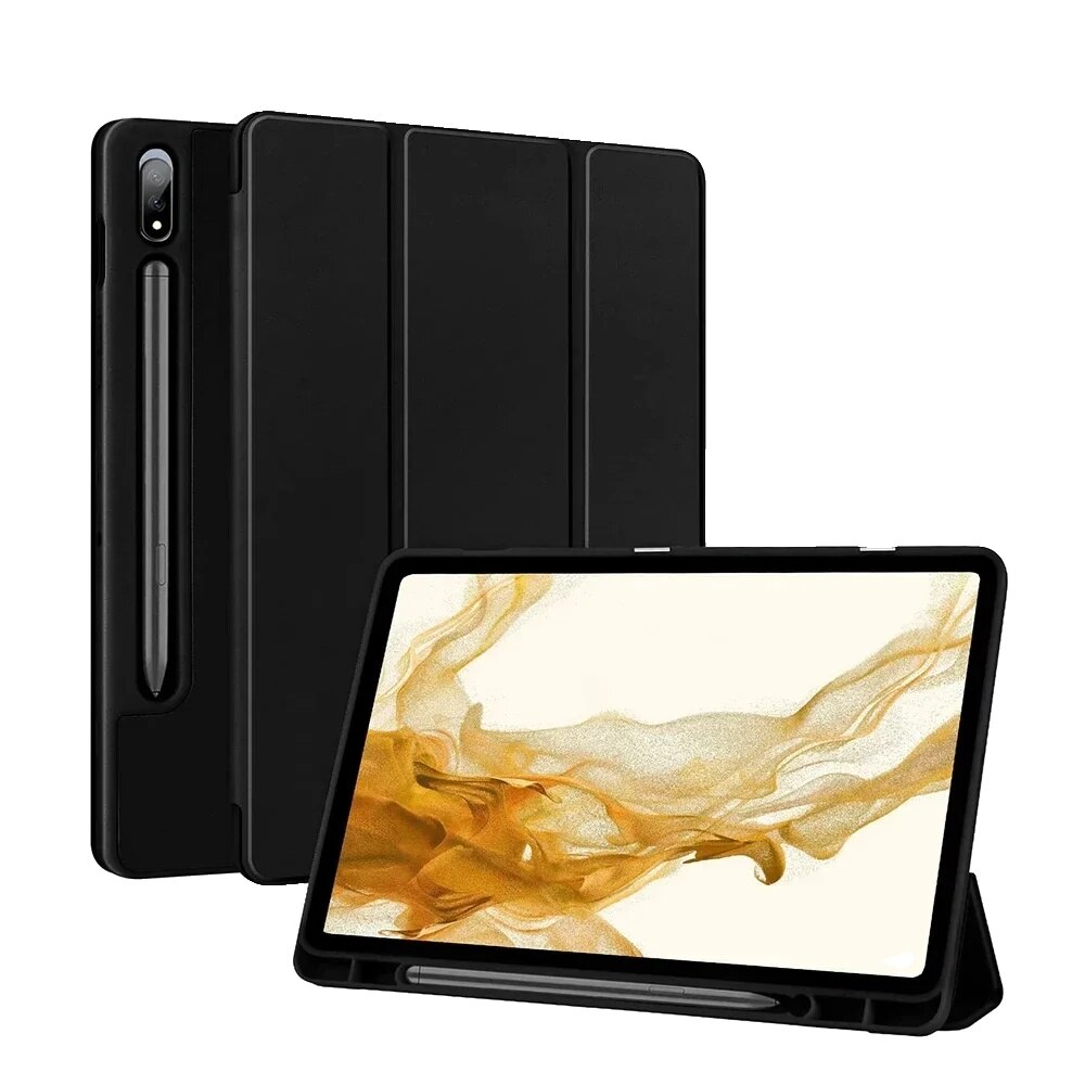 Husa tableta, Tab S9 Ultra, neagra, 14.6in, set de protectie socuri si anti-praf