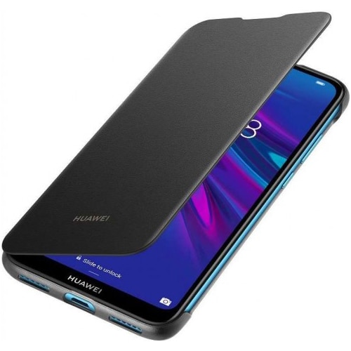 Husa de protectie Huawei Flip Cover pentru Y6 2019, Black