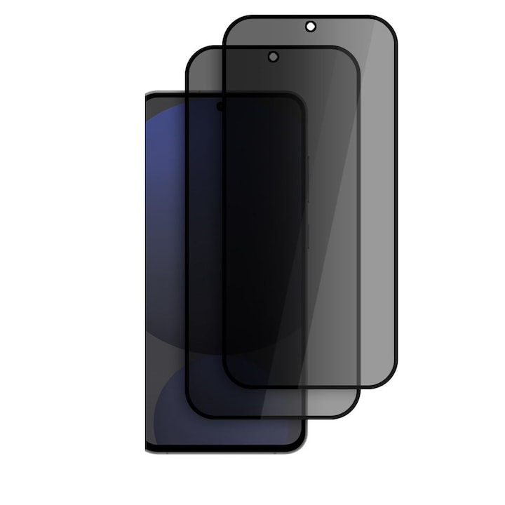 Set 2 folii sticla HOFI Anti Spy 9H compatibil cu Samsung Galaxy S24 FE Privacy