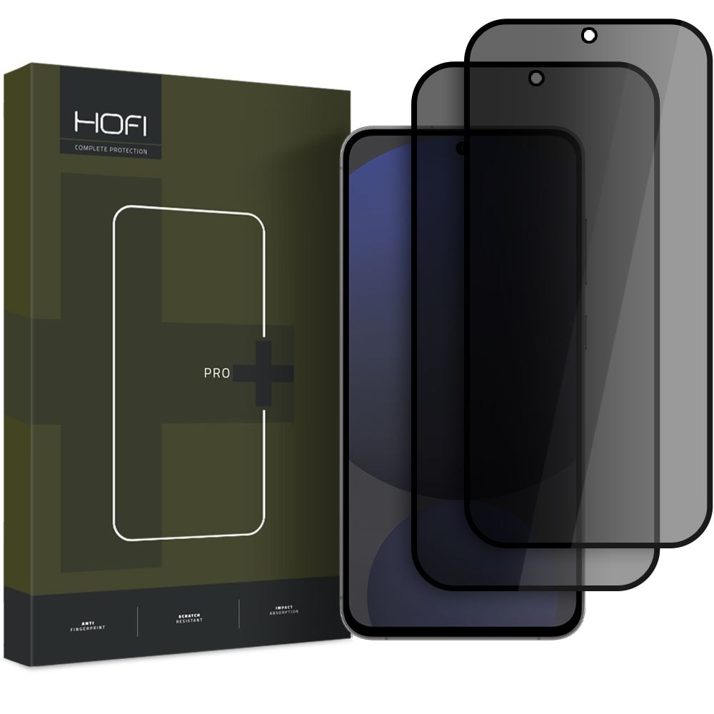 Set 2 folii sticla HOFI Anti Spy 9H compatibil cu Samsung Galaxy S24 FE Privacy